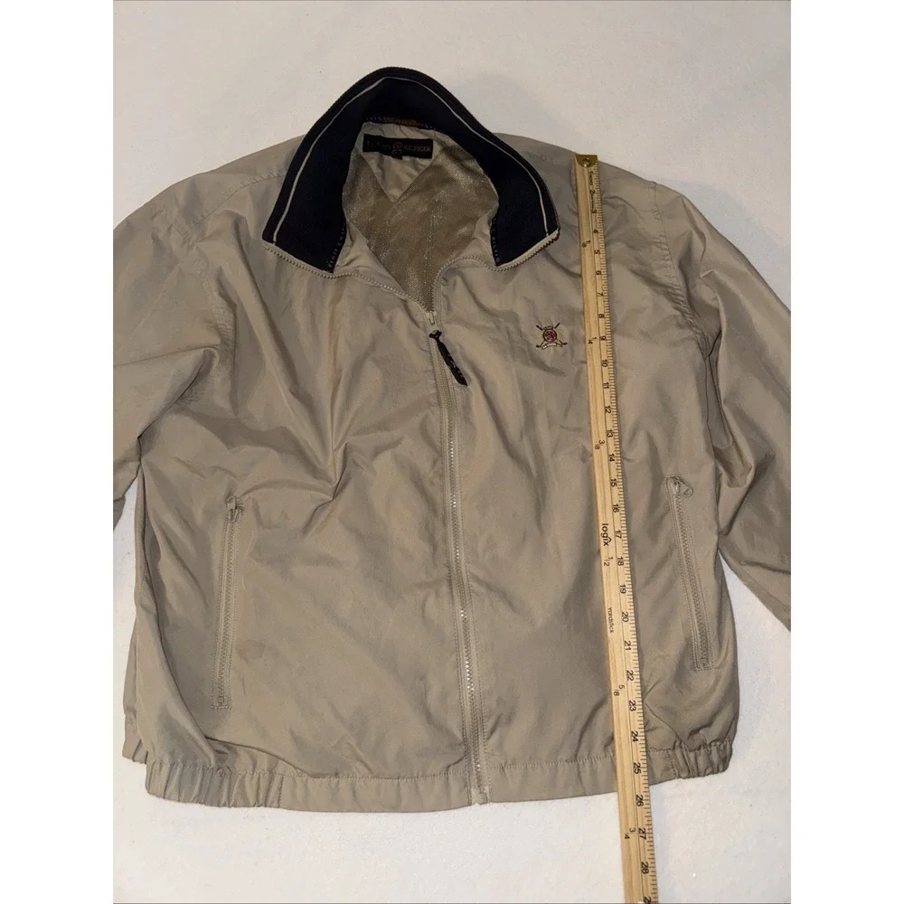 Vintage/ Preppy/classic/Tommy Hilfiger windbreaker/tan/size Large
